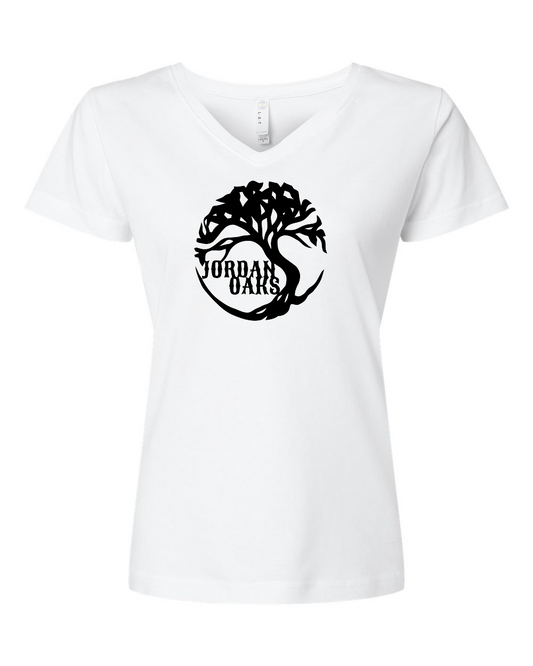Jordan Oaks Oak Tree Premium Women's V-Neck T-shirt (click for more colors)