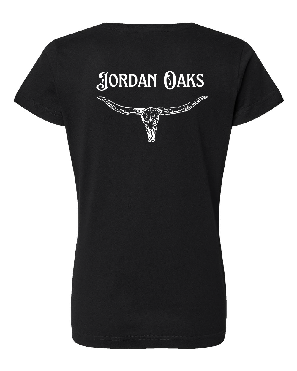 Jordan Oaks Skull Premium Women's V-Neck T-shirt (click for more colors)