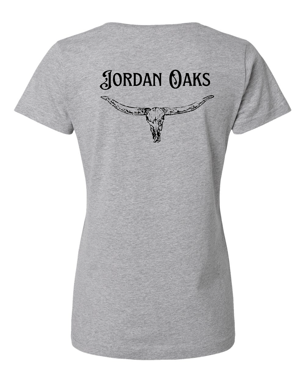 Jordan Oaks Skull Premium Women's V-Neck T-shirt (click for more colors)