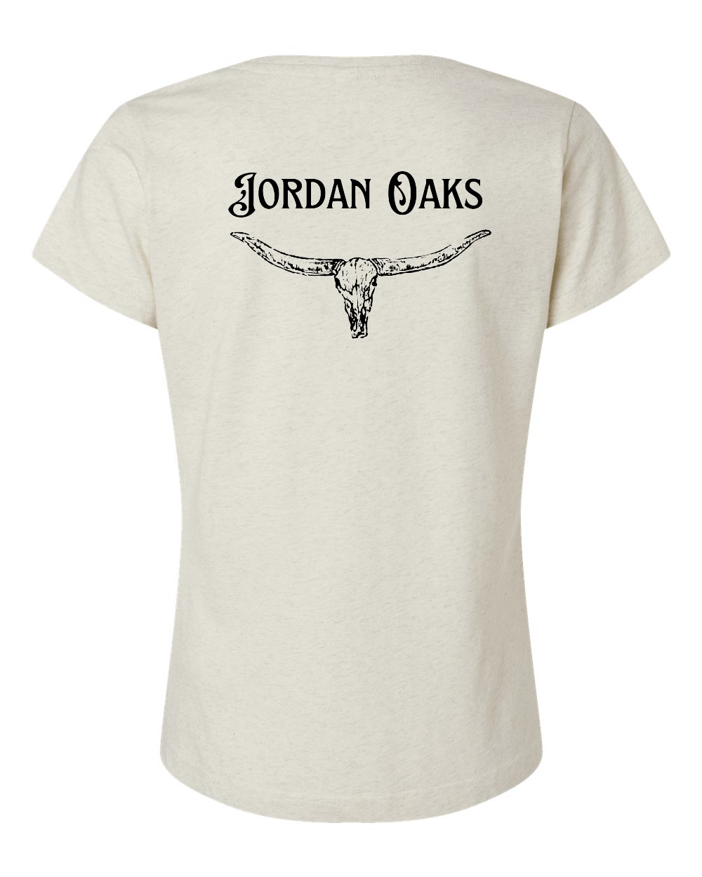 Jordan Oaks Skull Premium Women's V-Neck T-shirt (click for more colors)