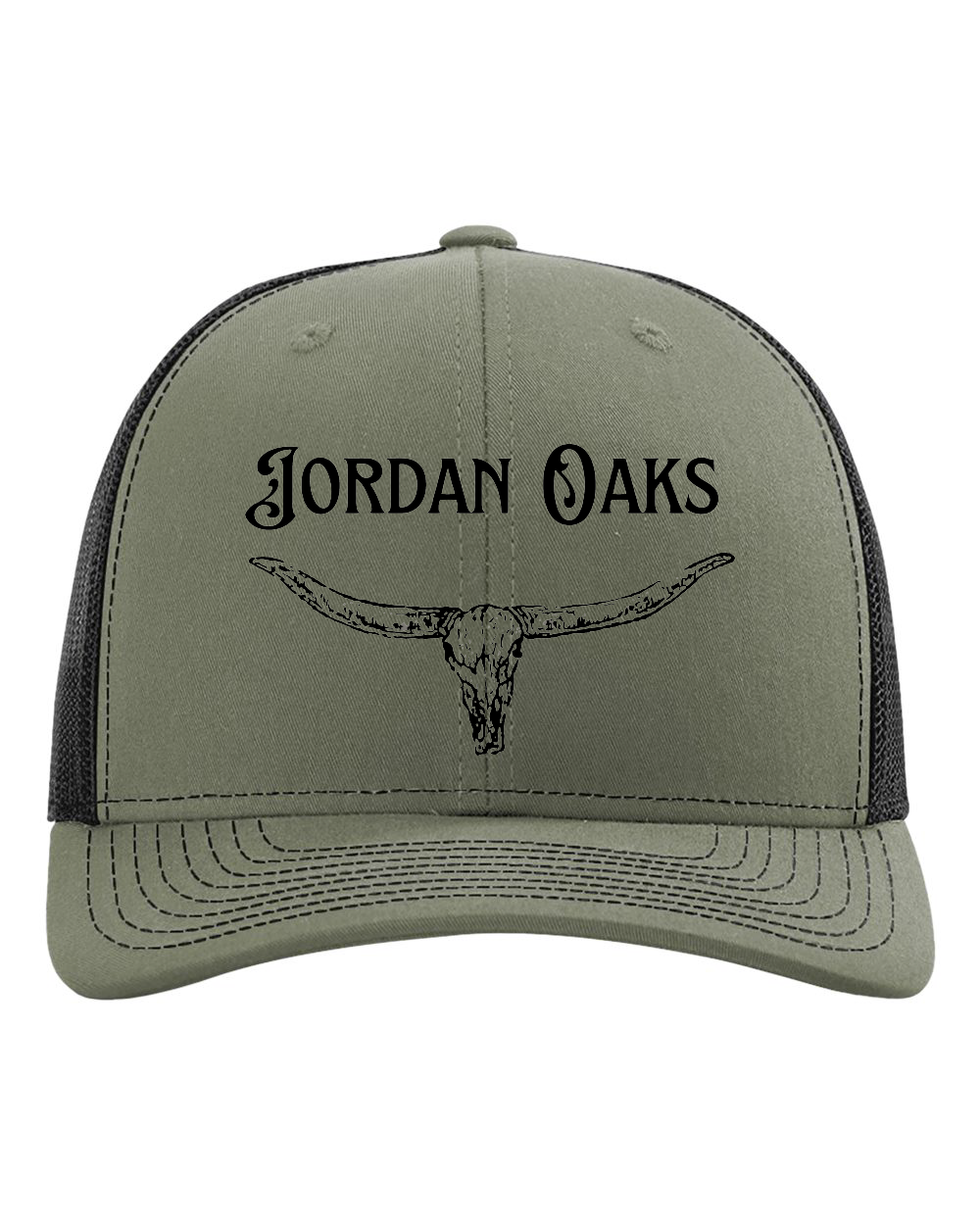 Jordan Oaks Skull Richardson Snap Back Trucker Hat (click for more colors)