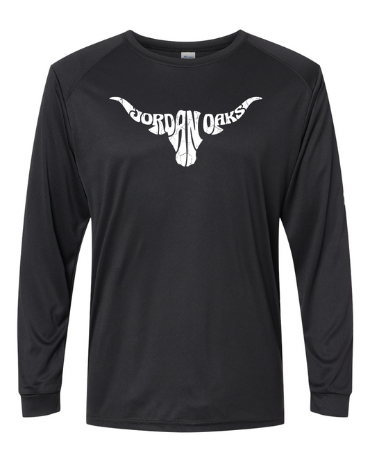 Jordan Oaks Bull Unisex Long Islander Performance Long Sleeve T-Shirt
